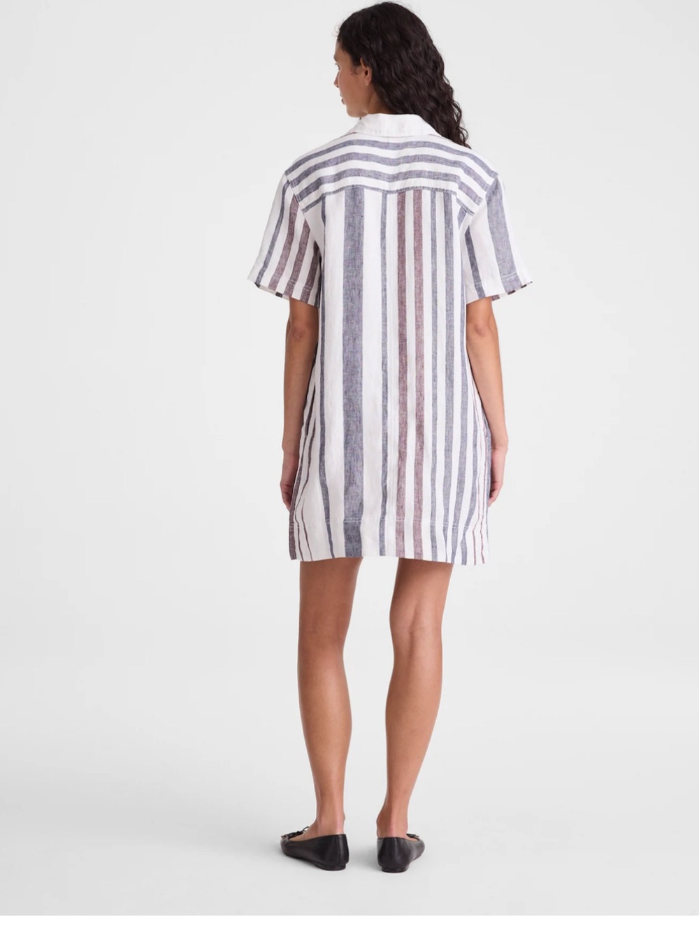 Madewell Relaxed Mini Shirtdress 100% Linen - Picture 2 of 6